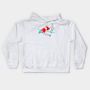 Woman doing High Jump Kids Hoodie